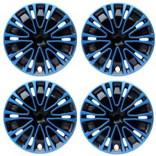 4 Pcs Black Blue Wheel Rims Cover Hubcaps Hub Caps 15 Inch Wheel Cover Hubcaps