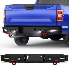 Rear Bumper For 15-2023 Ford F150 Pickup Trucknot For Raptor Or Ecoboost Black