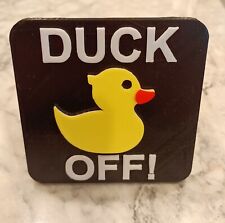 Funny Duck Off Trailer Hitch Cover For Jeep Owners. Self-locking. Great Gift