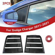 2pcs Car Window Air Vent Louvers Shade Cover Blinds For Dodge Charger 2011-2021