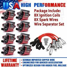 8 Square Ls3 Ignition Coil Pack Spark Plug Wire For Chevy Gmc 4.85.36.08.1l
