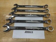 Snap-on Tools Usa New 5pc Big Sizes Sae Flank Drive Plus Combo Wrench Set