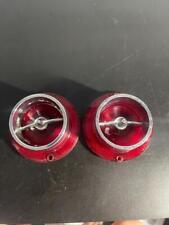 2 Chevrolet Chevy Tail Light Lens Red 1960s Vintage Sae Stdb 63 Guide 1