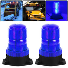 2pcs Blue 30-led Strobe Lights For Forklift Tractor