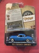 Greenlight Vintage Ad Cars 1953 Studebaker Commander Blue 164 Diecast New Sr2