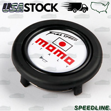 59mm Momo White Full Speed Steering Wheel Horn Button Sport Competition Tuning