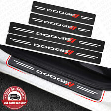 For Dodge Car Door Plate Sill Scuff Anti Scratch 3d Decal Sticker Protector