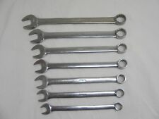 Snap-on 7 Piece 12pt Sae Flank Drive Standard Combination Wrench Set Oex2