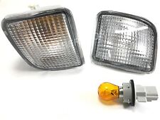 Pair Front Clear Signal Bumper Lights For 98-00 Toyota Tacoma 4wd Prerunner