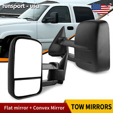 Pair Manual Tow Mirrors For 99-07 Chevy Silverado Gmc Sierra 1500 2500 3500