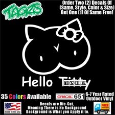 Hello Kitty Funny Diecut Vinyl Window Decal Sticker Car Truck Suv Jdm