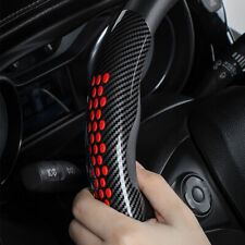 Red Carbon Fiber Car Steering Wheel Booster Cover Non-slip Protector Accessories