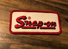 Vintage 1970s Snap On Tools Embroidered Patch Never Used Mint Condition 4x2