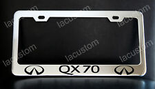 Infiniti Qx70 License Plate Frame Custom Made Of Chrome Plated Metal