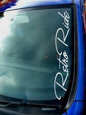 Retro Ride Windscreen Window Custom Phrase Signature Car Vinyl Stickers Decals