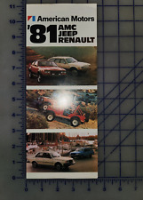 1981 Amc Jeep Renault Brochure Folder
