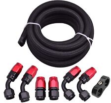 Fuel Line Hose 10an An10 Fitting Kit Braided Nylon Stainless Steel Oil Gas 10ft