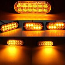 4x 12-led Amber Warning Emergency Hazard Beacon Dash Strobe Light Bar Foglights