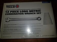 Matco Tools 12 Piece Long Metric Combination 12pt Wrench Set 8-19mm Smcwlm12