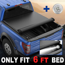 6ft Bed Truck Tonneau Cover For 93-11 Ford Ranger Flareside Splash W Led Lamp