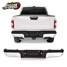 Fit For 2009-2014 Ford F150 Truck Complete Rear Steel Bumper Assembly Chrome