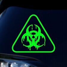Biohazard Decal - Melting Toxic Biohazard Sticker - Select Color Size