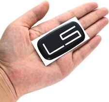 Silver Black Ls Emblem Badge Sticker For 99-07 Silverado Suburban-1pc