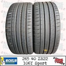 265 40 Zr 22 X2 Michelin 106y Part Worn Used Tyres 26540zr22x2 6.4-5.4mm