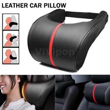 Car Seat Headrest Pad Memory Foam Pillow Head Neck Rest Support Leather Cushion
