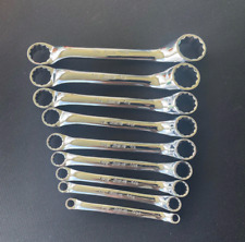  Snap-on Tools 9 Piece Sae Short 10 Offset Box Wrench Set Xs609a Nice