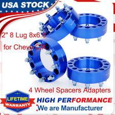 4 2 8 Lug Wheel Spacer Adapters 8x6.5 For Chevy Ck 25003500 Gmc Yukon Nissan