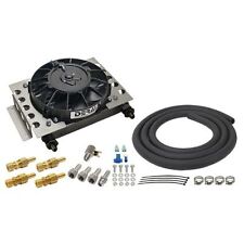 Derale 13950 Atomic Cool 15 Row Plate Fin Remote Transmission Cooler Kit -6an