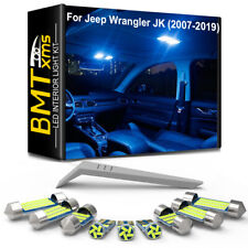 7x Interior Led Light Bulbs License Plate Blue For Jeep Wrangler Jk 2007-2019