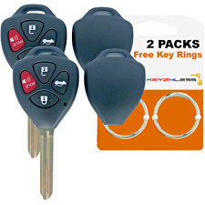 2 For 2009 2010 2011 2012 Toyota Corolla Remote Shell Case Car Key Fob Cover