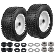 2pack 13x5.00-6 Tire And Wheel Flat Free - Solid Rubber Riding Lawn Mower T Us