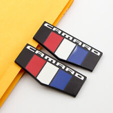 2pcs Rear Lid Trunk Matte Black Badge Logo Door Fender Emblem For Camaro Parts