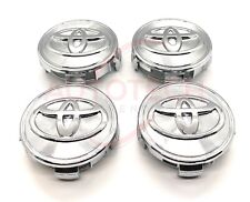 Set Of 4 Toyota Wheel Rims Center Caps Chrome Logo 62mm Camry