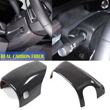 Real Carbon Fiber Steering Wheel Upper Lower Base Cover For Corvette C8 20-23