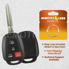 Replacement For 2015 Toyota Camry Corolla Key Fob Remote Case Shell 4 Button