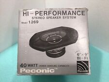 Vintage Peconic Car Audio Hi Performance 6x9 Speakers New Old Stock Model 1269