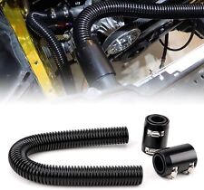 24 Universal Stainless Steel Radiator Flexible Coolant Water Hose Kit With Cap