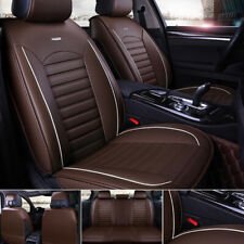 5 Seats Universal Car Seat Covers Deluxe Pu Leather Seat Cushion Full Set Cover