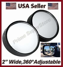 2 Inch Round Side Auxiliary Blind Spot View Mirror Two Small Swivel Rearview