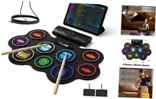 Electronic Drum Set With Free App 9 Pads Portable Drum Kitswired Headphones