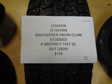 1 Cooper Discoverer Snow Claw Studded P 265 70 17 115t Sl 171101004 Tire Bq1