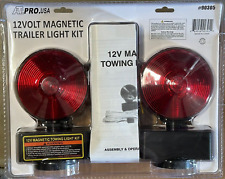 12v Magnetic Towing Light Kit Red Amber Double Sided New