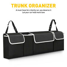 600d Oxford Car Back Seat Storage Bag Trunk Organizer Parts Accessories Black Us