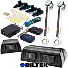 Electric 2 Power Motor Window Roll Up 4 Door Lock Conversion Kit For Car Truck
