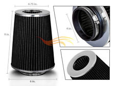 Black 4 102mm Inlet Truck Air Intake Cone Replacement Quality Dry Air Filter
