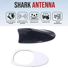 Black Universal Shark Fin Car Roof Antenna Radio Fmam Signal Aerial Accessories